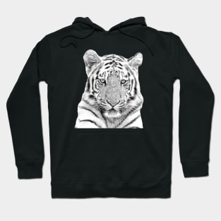 Black and White Tiger Hoodie